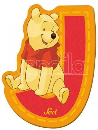 TRUDI Sevi 82768 - Winnie The Pooh Letteraa J Adesiva 7 Cm