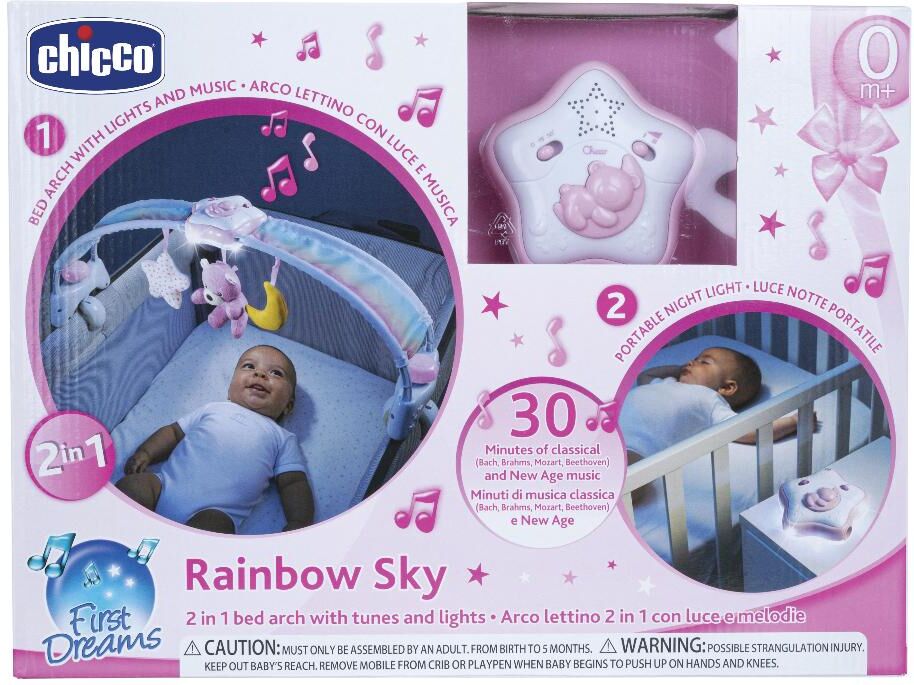 Chicco Ch Gioco Arco Lett.Rainbowrosa