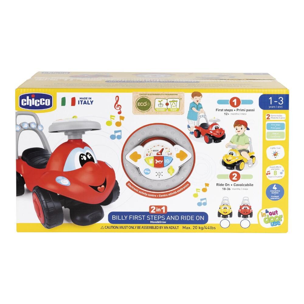 Chicco Ch Gioco Billy Walk&amp;Ride Rosso