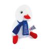 Doudou et Compagnie Licentie JO Paris 2024 Olympische en Paralympische Spelen Allez Les Bleus-Cocorico witte sjaal, JO2455, 20 cm