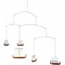 Flensted Mobiles Viking 5 Mobile, hout, bruin/wit, 28x63 cm