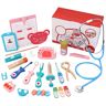 ptumcial Doctor Kit for Kids 3+ houten doen alsof Play Doctor Kit Educatieve kinderen Doctors Set draagbare peuter Doctor Play Set1 * Kinderartsen Play Set