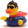 Duckshop Superheld badeend I Piepeend Superheroe I  I L: 8,5 cm I Cadeau voor Superman-fans