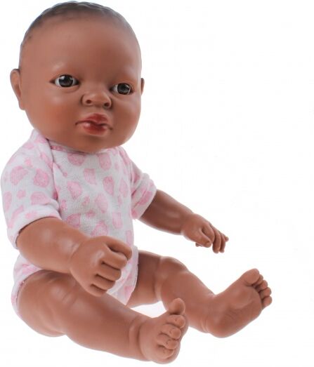 Berjuan babypop Newborn Afrikaans 30 cm meisje - Bruin