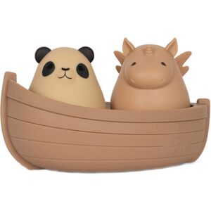 Konges Sløjd Silicone Bath Toys Panda And Unicorn Boat