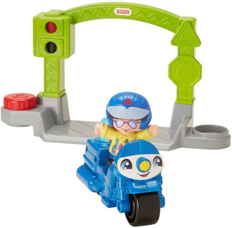 Fisher-Price People Kjøretøysett - Stop & Go Police Motorcycle