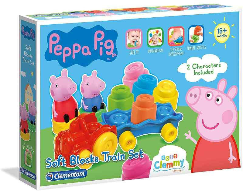 Peppa Gris Myke Byggeklosser - Tog Lekesett