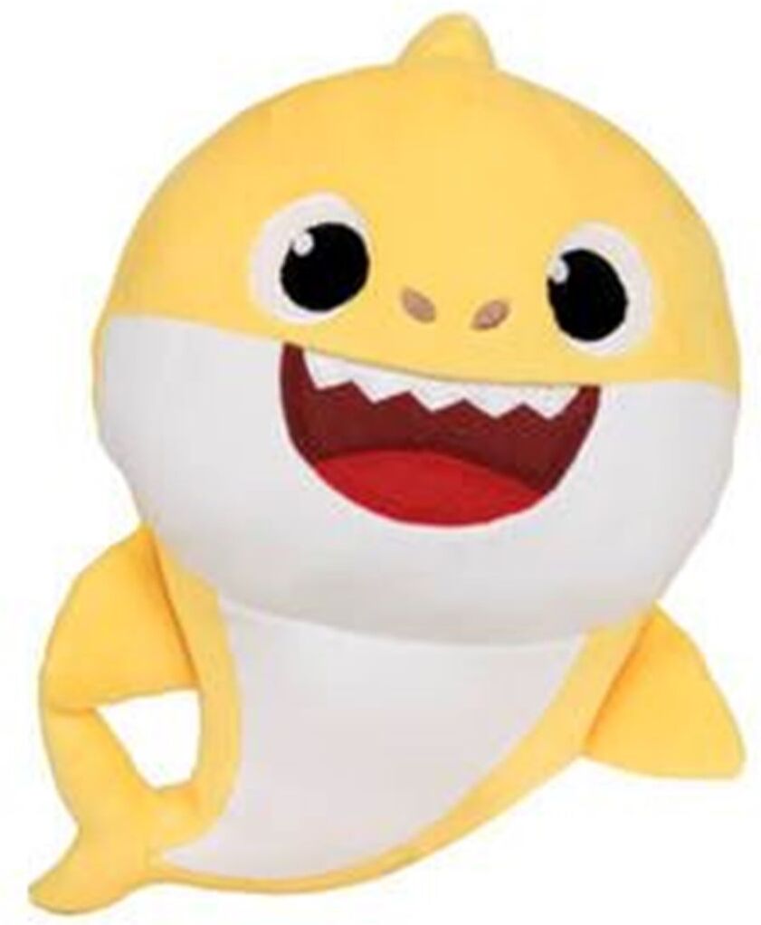 Baby Shark Kosebamse med Musikk, 20cm Baby Shark