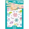 DJECO Tatuagens Flores Glitter 3A+