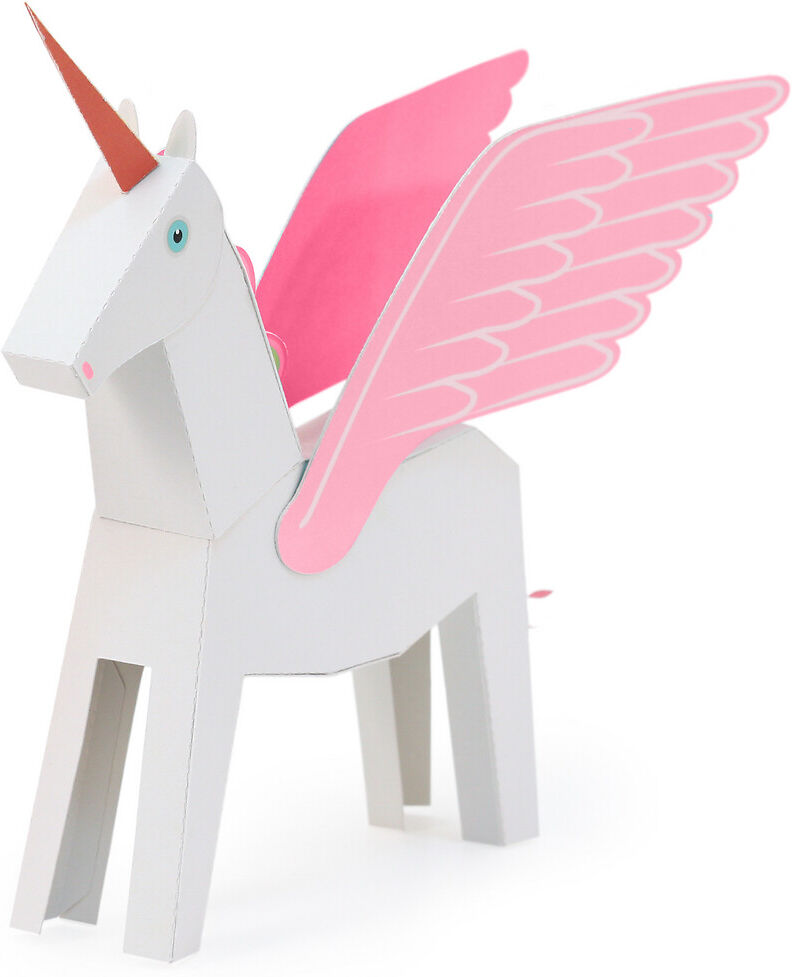 Pukaca Pegacorn Branco Rosa - Brinquedo de Papel, da Pukaca   branco/rosa