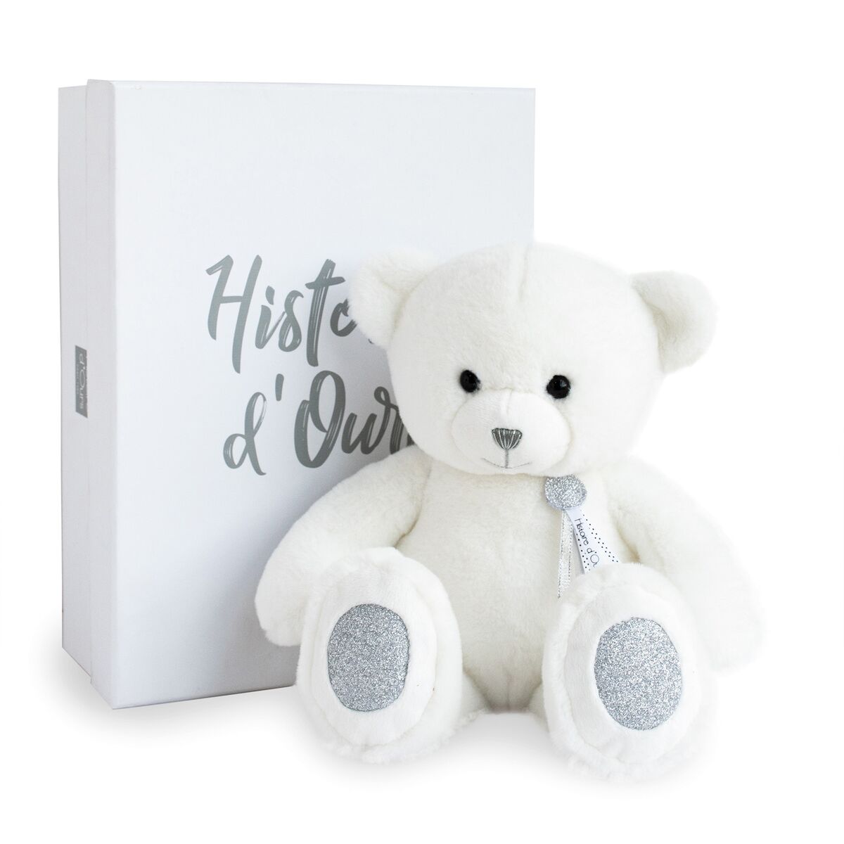 Histoire D'ours Charms, o urso branco, 40 cm, HO2810   Branco