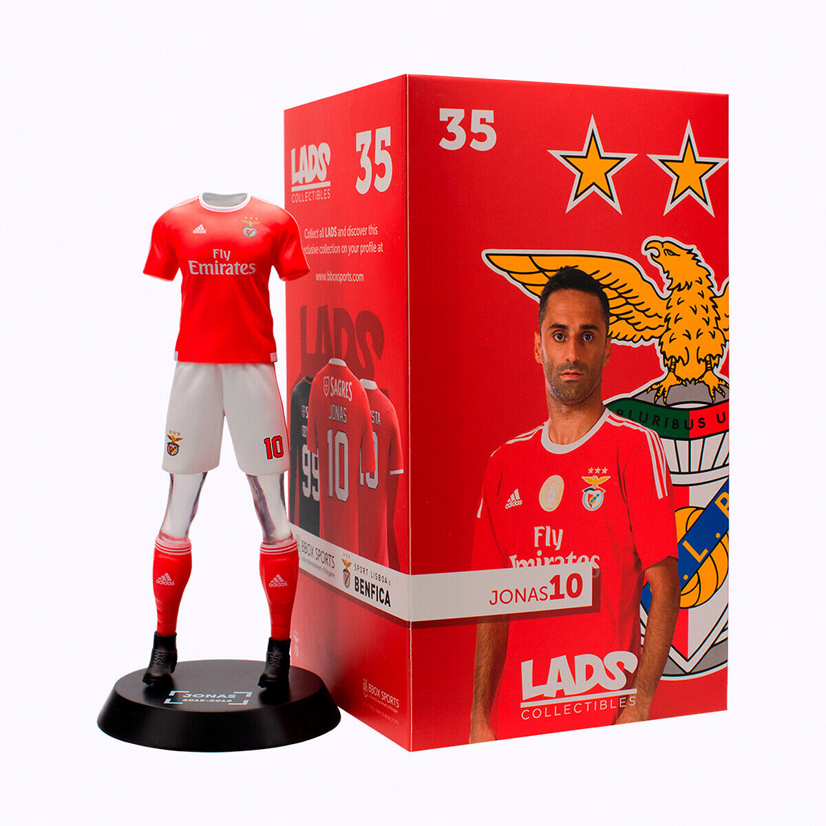 Lads Collectibles Figura Jonas - Benfica 2015/16, da My Lads   vermelho/branco