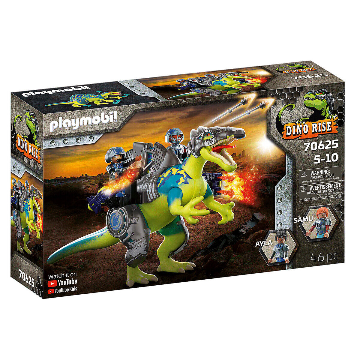 Playmobil Spinosaurus: Duplo poder de defesa   Multicolor