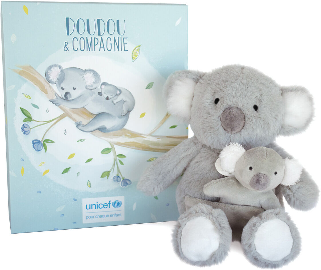 Doudou Et Compagnie Peluche coala "bébé et moi", unicef   Cinzento