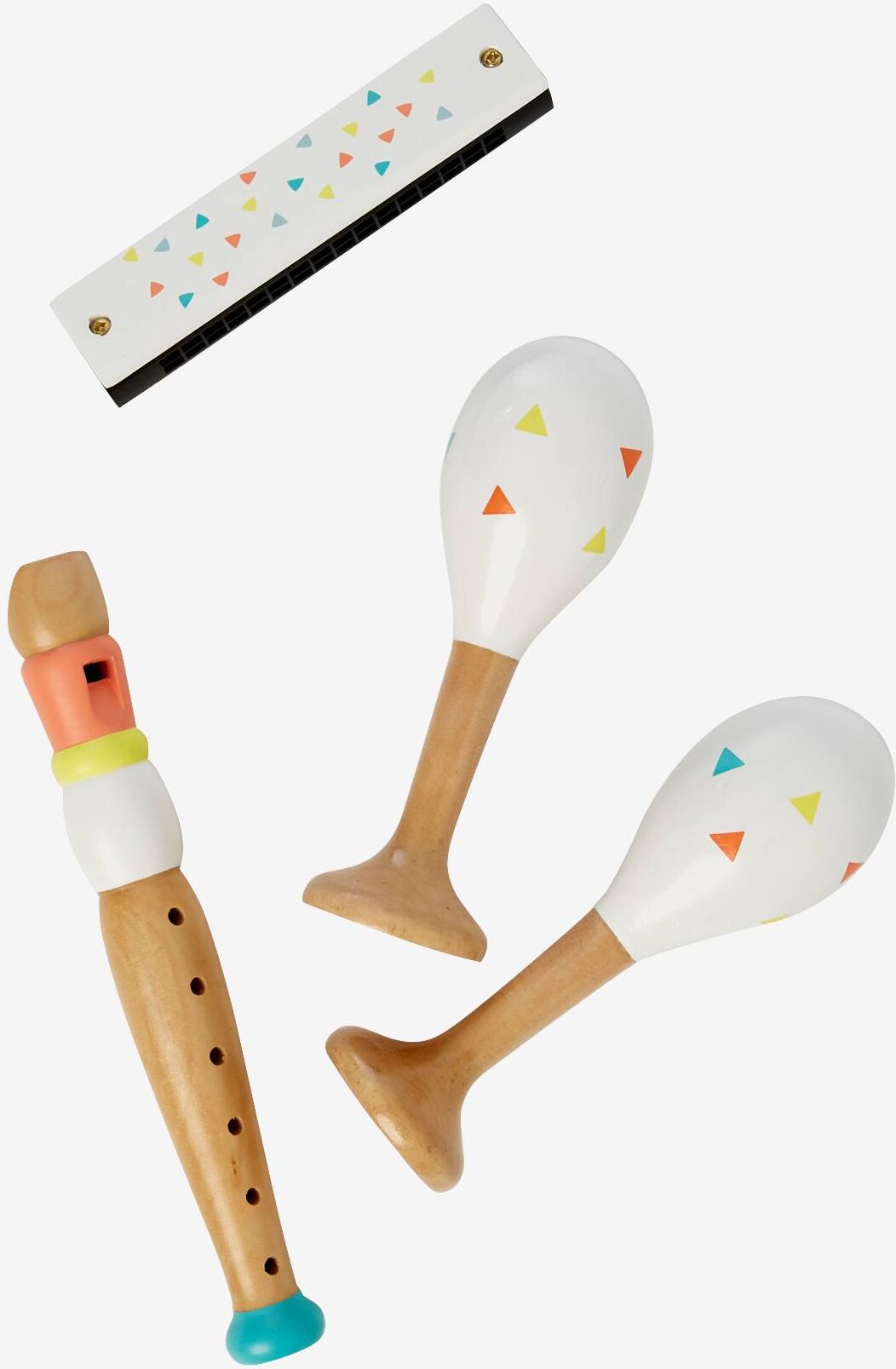 VERTBAUDET Conjunto de 3 instrumentos musicais multicolor