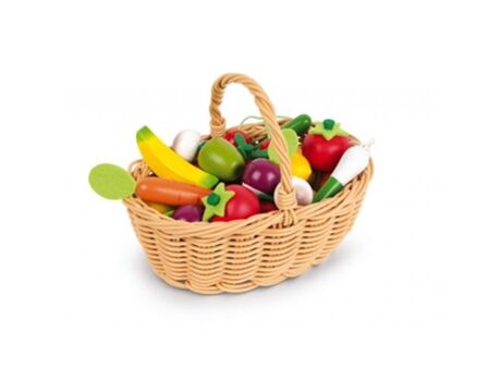 Janod Caixa de Frutas e Vegetais com 24 Peças