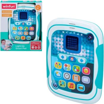 Winfun Jogo Didáticos Tablet interativo luzes e som (18x2,5x24 cm - 18 meses)