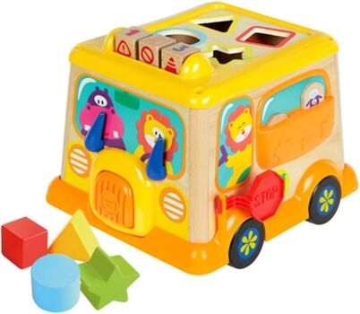 Woomax Jogo Didáticos Autocarro de Atividades (25x22x19,5 cm - 18 meses)