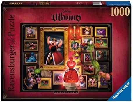 Ravensburger Puzzle Villainous Queen of Hearts (1000 Peças)