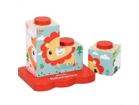 Woomax Jogo Didático Fisher-Price Blocos de Madeira (2 anos)