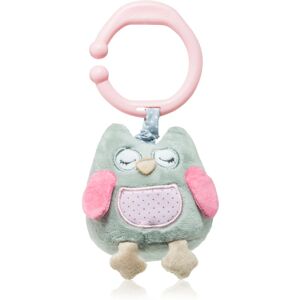 BabyOno Have Fun Musical Toy for Children contrast hanging toy with melody Owl Sofia Pink 1 pc