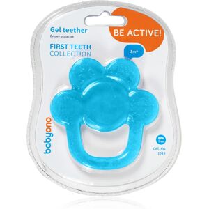 BabyOno Be Active Gel Teether chew toy Flower Blue 1 pc