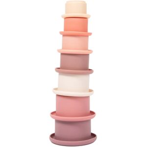 Bo Jungle B- Stacking Cups Lovely Pink stackable cups for the bath 7 pc