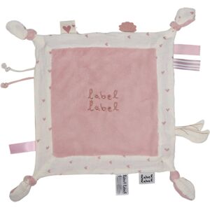 Label Label Cuddle Cloth sleep toy Hearts Pink 1 pc