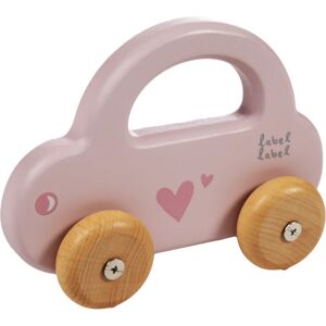 Label Label Little Car toy wooden Pink 1 pc