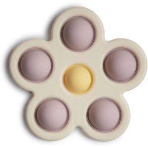 Mushie Pop-It Flower toy Soft Lilac/Pale Daffodil/Ivory 1 pc