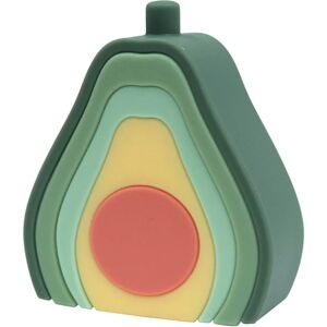 O.B Designs Silicone Avocado Stacker activity toy 10m+ 1 pc