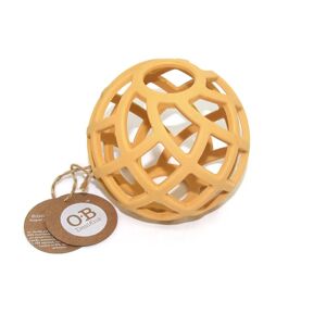 O.B Designs Eco-Friendly Teether Ball chew toy Tumeric 3m+ 1 pc