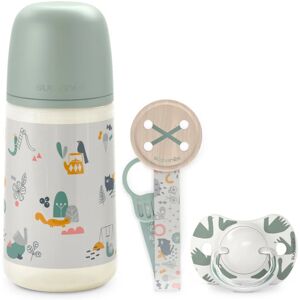 Suavinex Walk Gift Set Green gift set 0-6 m(for children from birth)