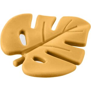 Zopa Silicone Teether Leaf chew toy Mustard Yellow 1 pc