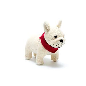 best years original by design Knitted French Bulldog Baby Rattle
