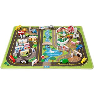 Melissa & Doug Deluxe Road Rug Play Set Playspaces and Decor Activity Rug 3+ Gift for Boy or Girl