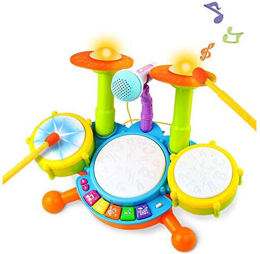 Symiu Kids Drum Kit - Toy for 1 Year Old Boys Drum Set Baby Musical Instruments Gifts