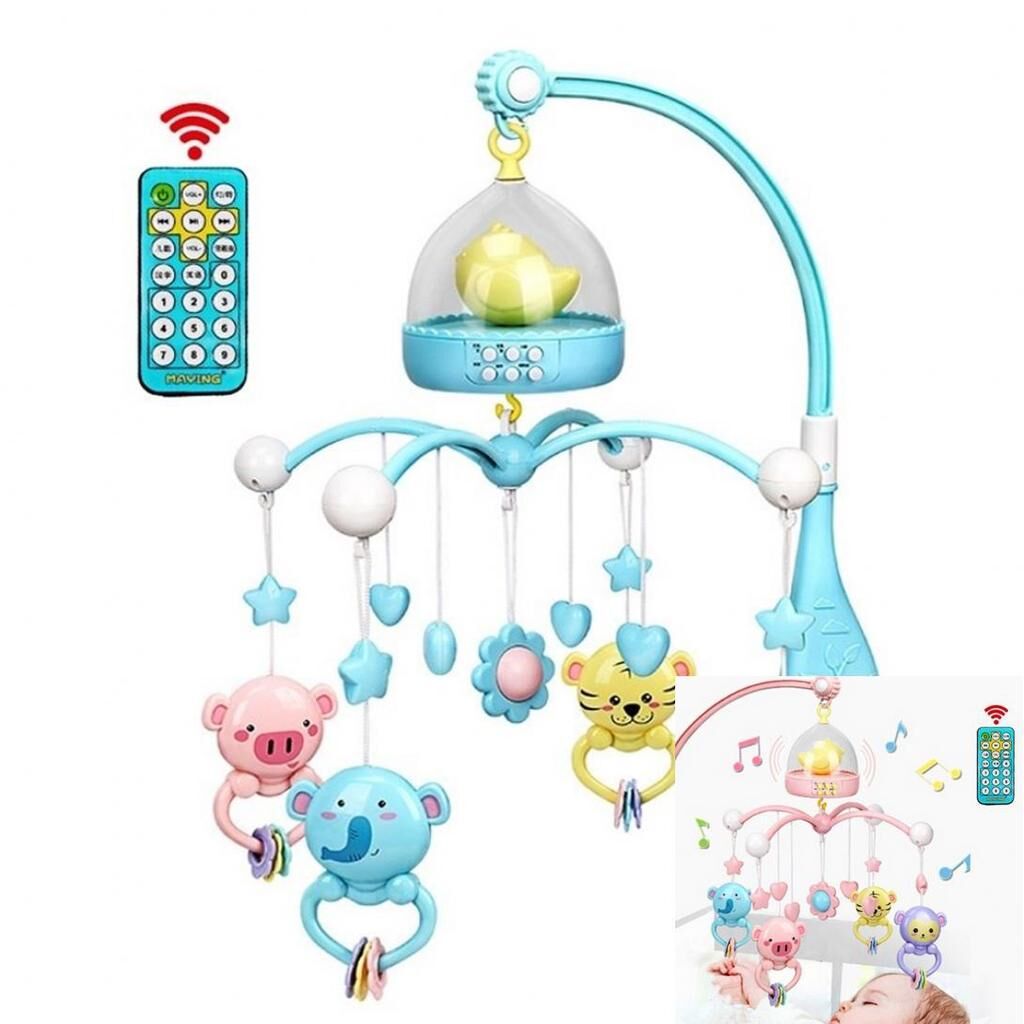 TouchCare New Upgrade High-end Musical Crib Mobile Baby Toys 2 Styles 0-12 Months Bed Bell Mobile for Crib