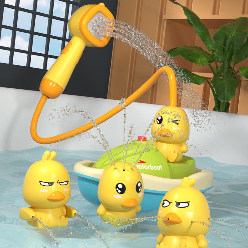 DZ Toys Baby Bath Toys for Kids Spray Water Bath Toys Electric Duck Baby Shower Water Toys Ball Bathroom Baby Toy Bathtub Toys Water Toy