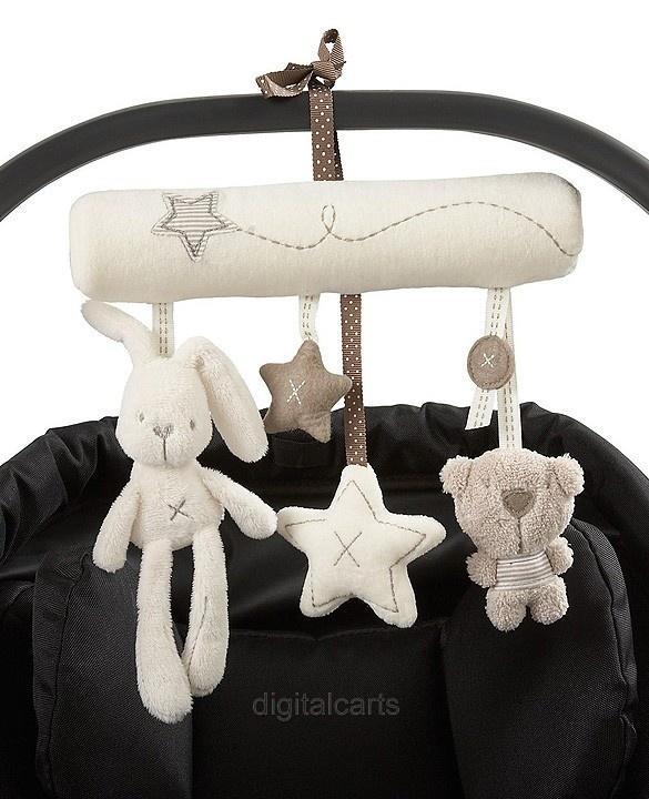 Ddi88 Newborn Infant Baby Pram Beds Bells Soft Hangings Toys Animals Handbell Rattles
