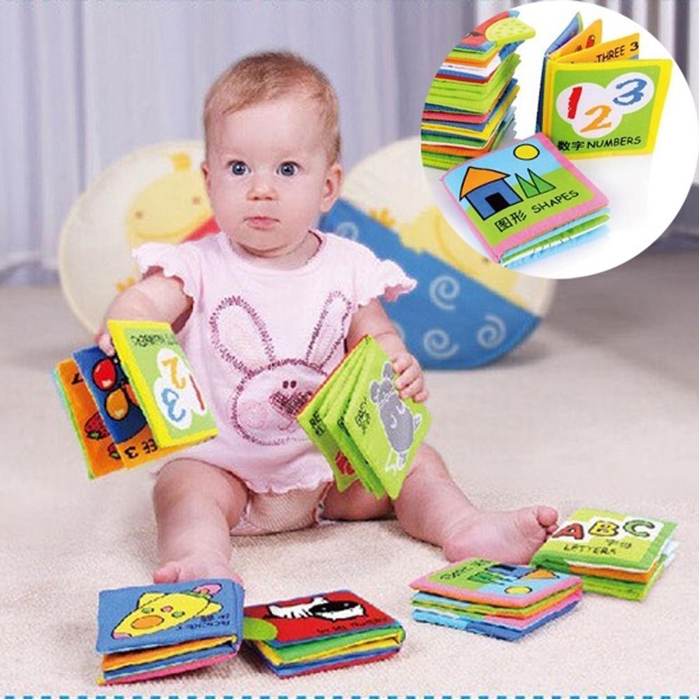 1N Accessories Cartoon Intelligence Development Kid Early Educational Toy Soft Cloth Baby Cognize Book