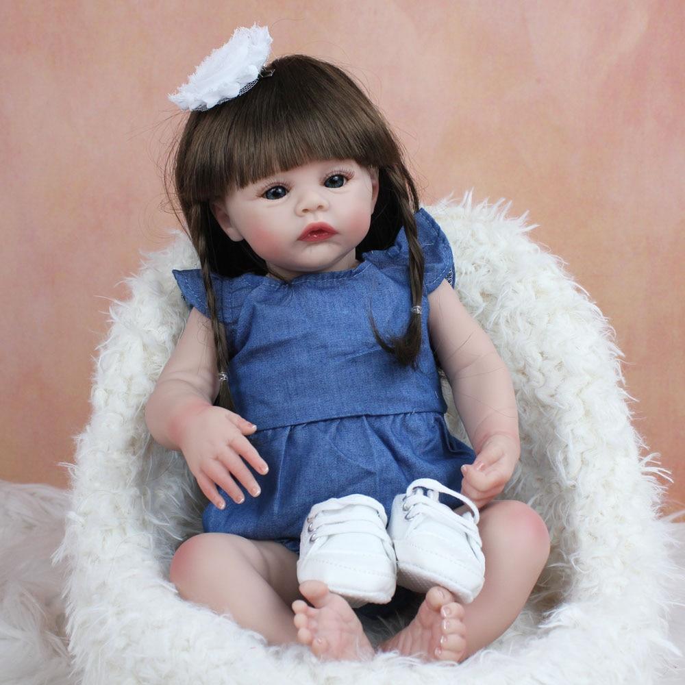 BZDOLL Reborn Handmade 48 CM Reborn Baby Toy For Girl (Soft Silicone Limb, Cloth Body) Lifelike Bebe Newborn Dolls Birthday Gift