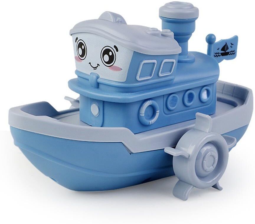 chenxiaogang Baby Bath Toys Cute Cartoon Ship Boat Clockwork Toy Wind Up Toy Kids Water Toys Swimming Beach Game for Children Gifts Boys Toys