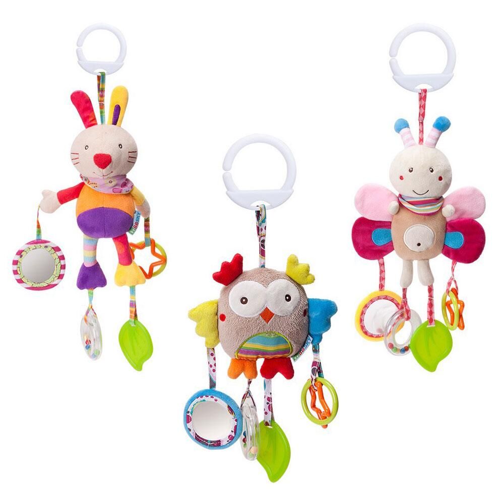 TouchCare Stuffed Animals Baby Toys Rattles Music Mobile Doll Bed Bell Infant Stroller Hand Bells Plush Toy