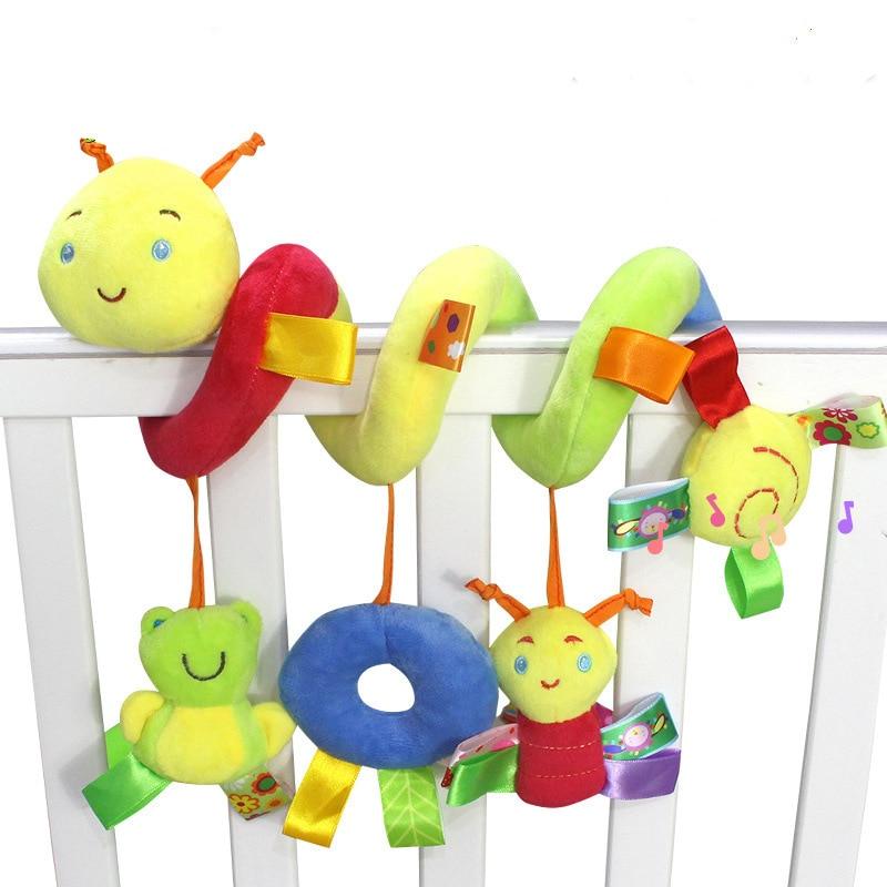 QiMeng Newborn Baby Stroller Toys Lovely Snail Model Bed Hanging Educational Rattle Wj414