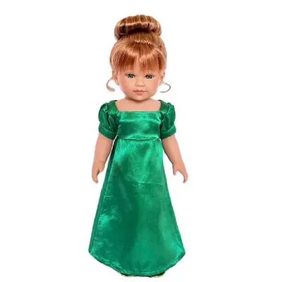 MBD 18 Inch Doll Clothes- Green Victorian Holiday Gown Fits 18 Inch Fashion Girl Dolls