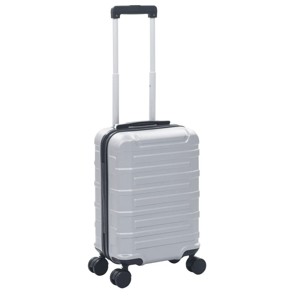 vidaXL Valise rigide Argenté ABS