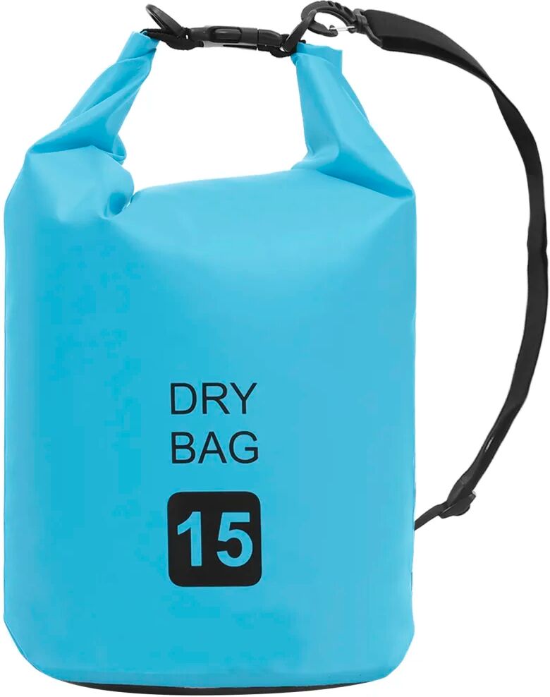 vidaXL Sac sec Bleu 15 L PVC