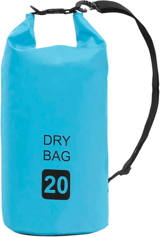 vidaXL Sac sec Bleu 20 L PVC