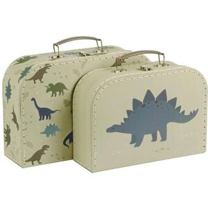 A Little Lovely Company Kinderkoffer »ALLC Dinosaurier« grün  -